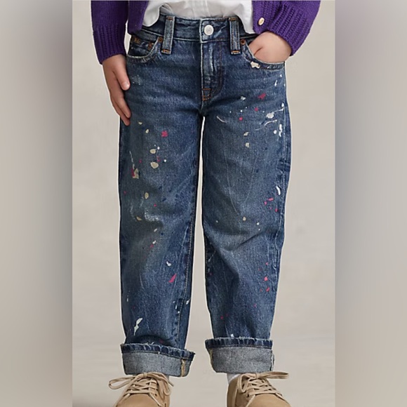 Polo Ralph Lauren Other - Polo Ralph Lauren High-Rise Paint Splatter Jeans. Size 4T.